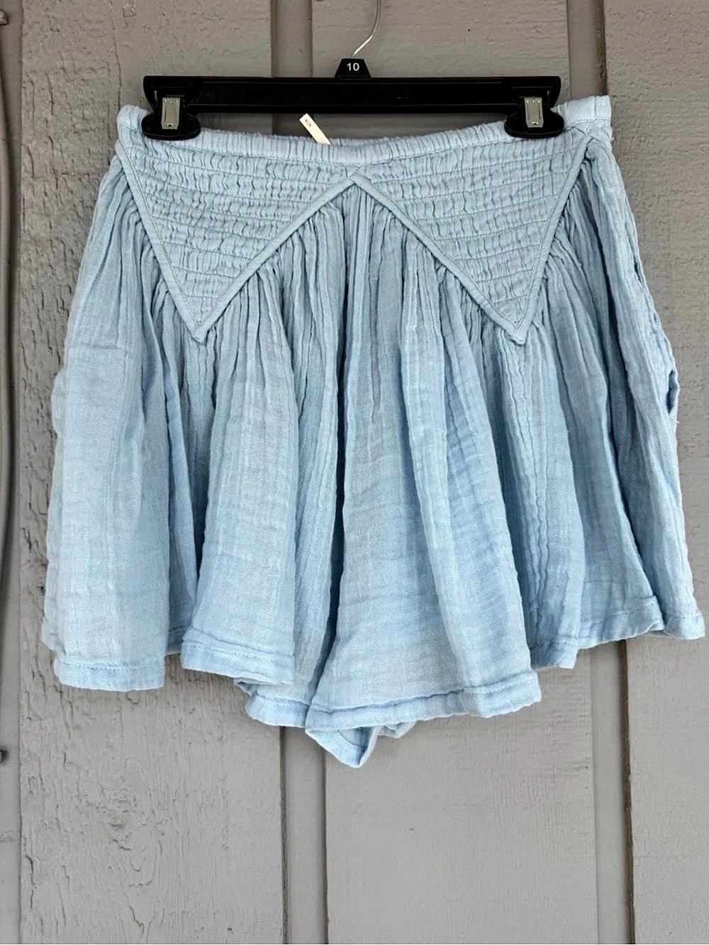 Free People Mini Skirt in Blue Size Medium - Picture 2 of 8